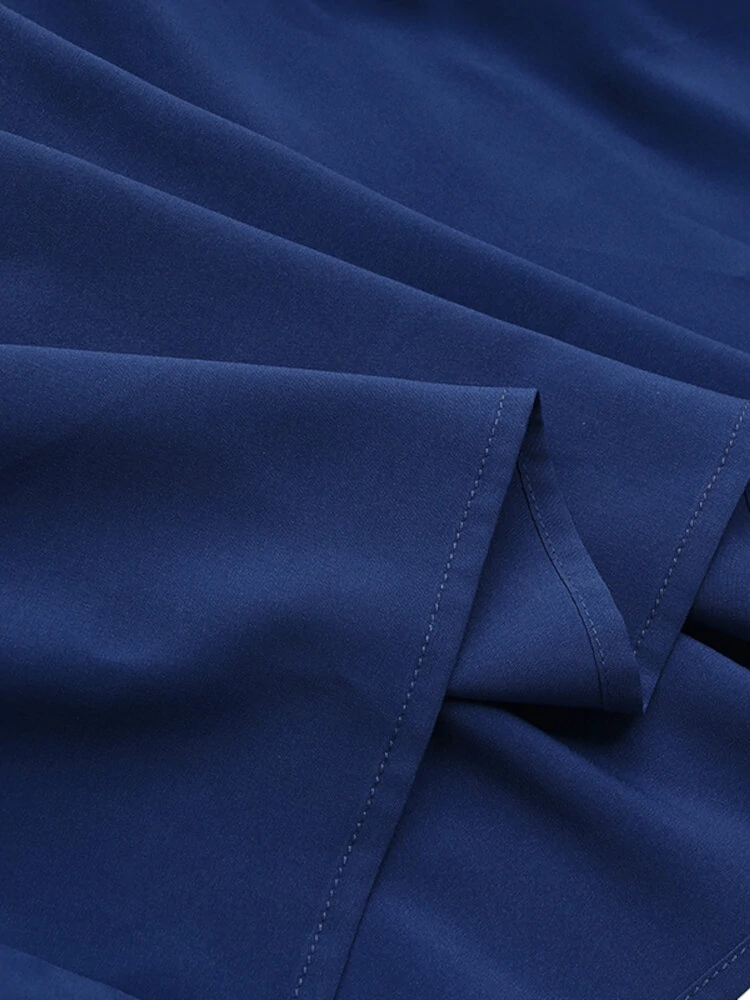 (image for) Women Sleeveless Solid Color O-neck Casual Layered Maxi Dress