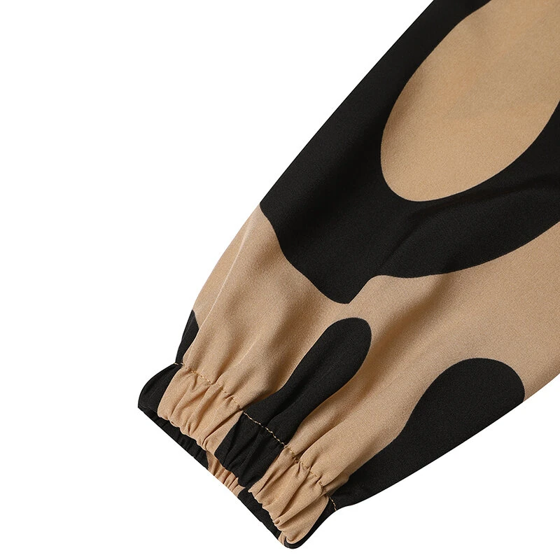 (image for) ZANZEA Ethnic Style Women Blouse Lantern Sleeve Geometric Pattern Shirt Fashion O-Neck Button Up Top