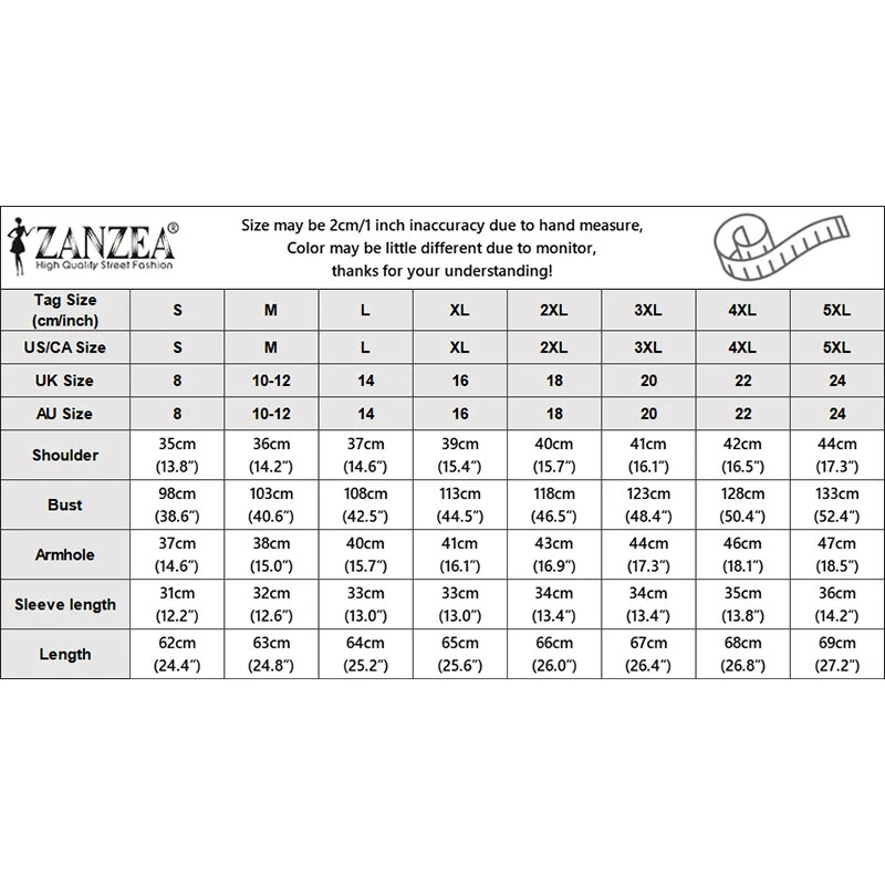 (image for) ZANZEA Females Polka Dot Top with Back Tie Lantern Sleeve and Open-Front Design, Womens Crew Neck Blouses Short Sleeve Shirts Plus Size S-5XL