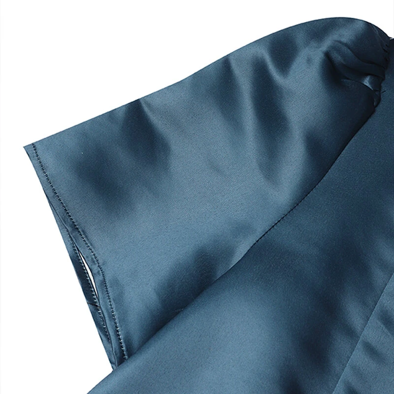 (image for) ZANZEA Flowers Print Womens Elegant Party Wedding Satin A-Line Dress Floal Print Dresses