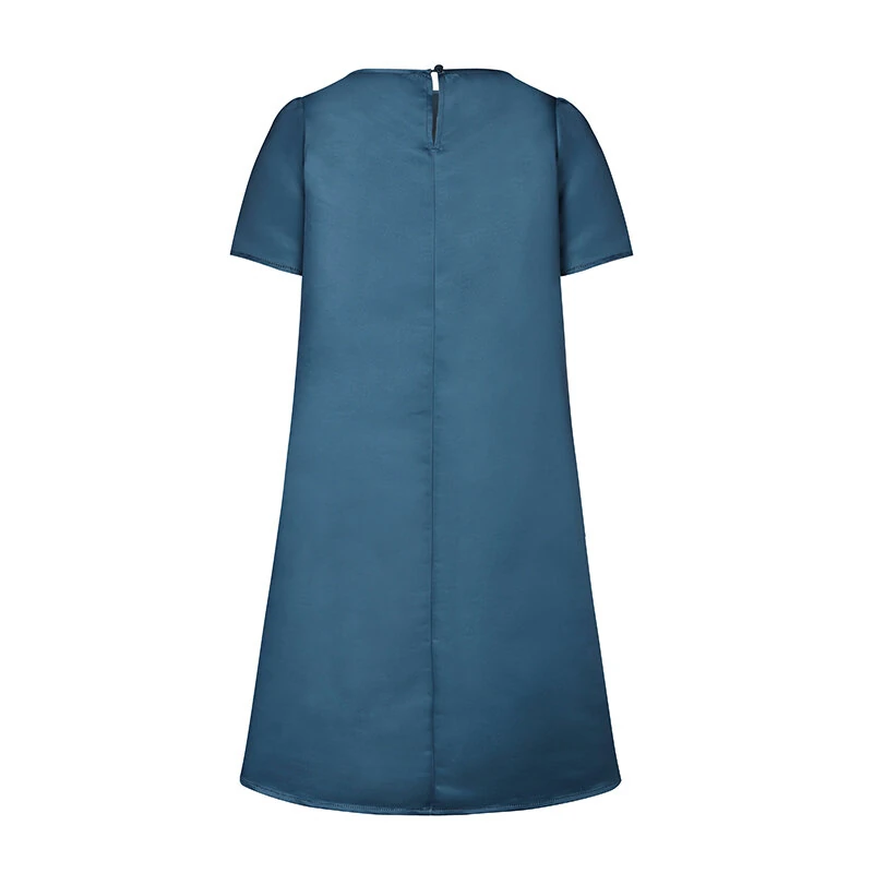 (image for) ZANZEA Flowers Print Womens Elegant Party Wedding Satin A-Line Dress Floal Print Dresses