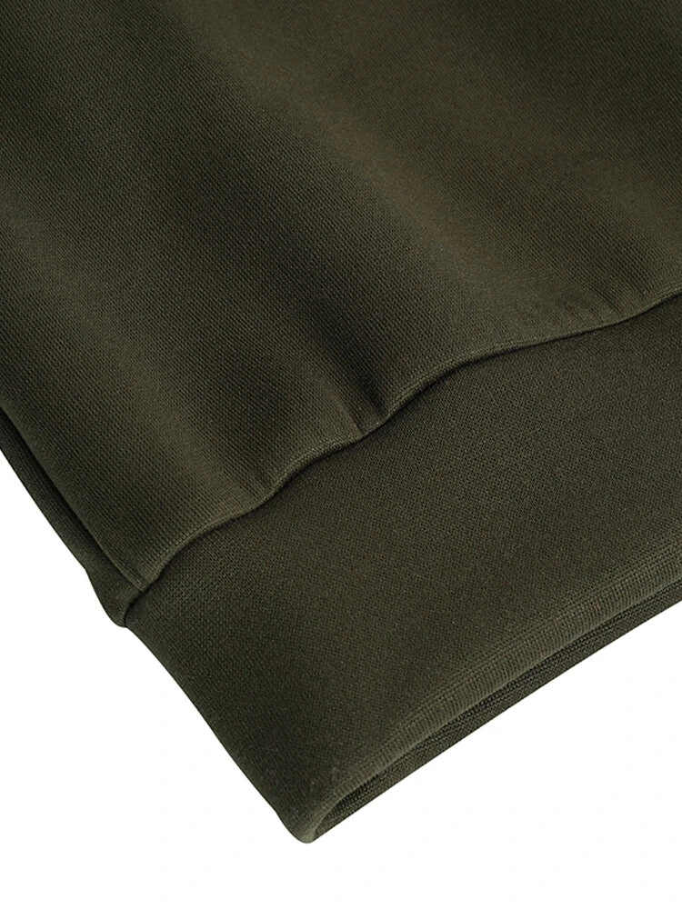 (image for) ZANZEA Women Brief Style Solid Color Drawstring Hooded Casual Dress With Pocket