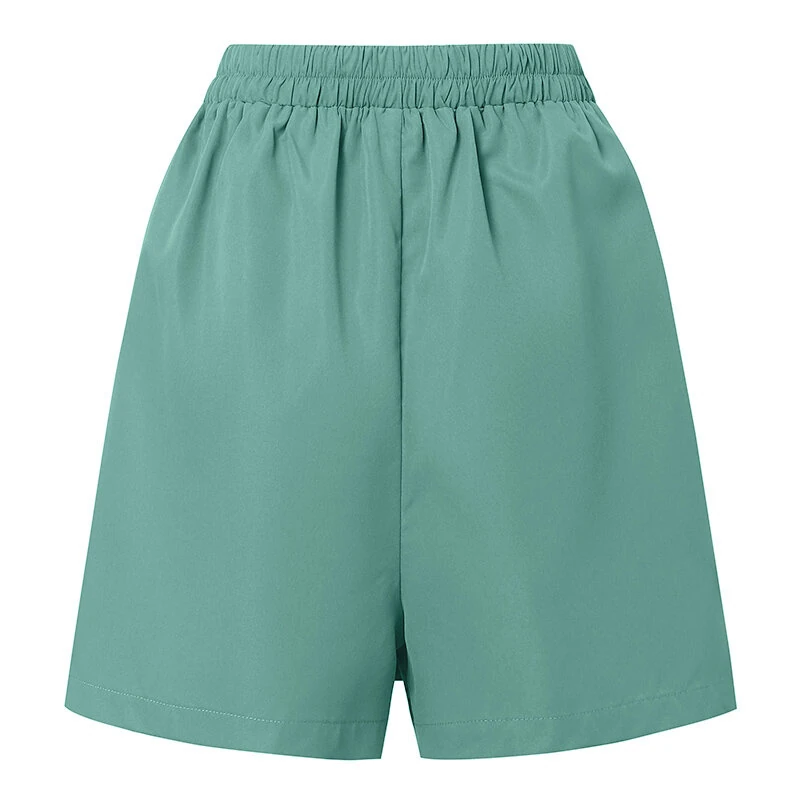 (image for) ZANZEA Women Commute Back Elastic Waist Solid Summer Casual Skirt Shorts