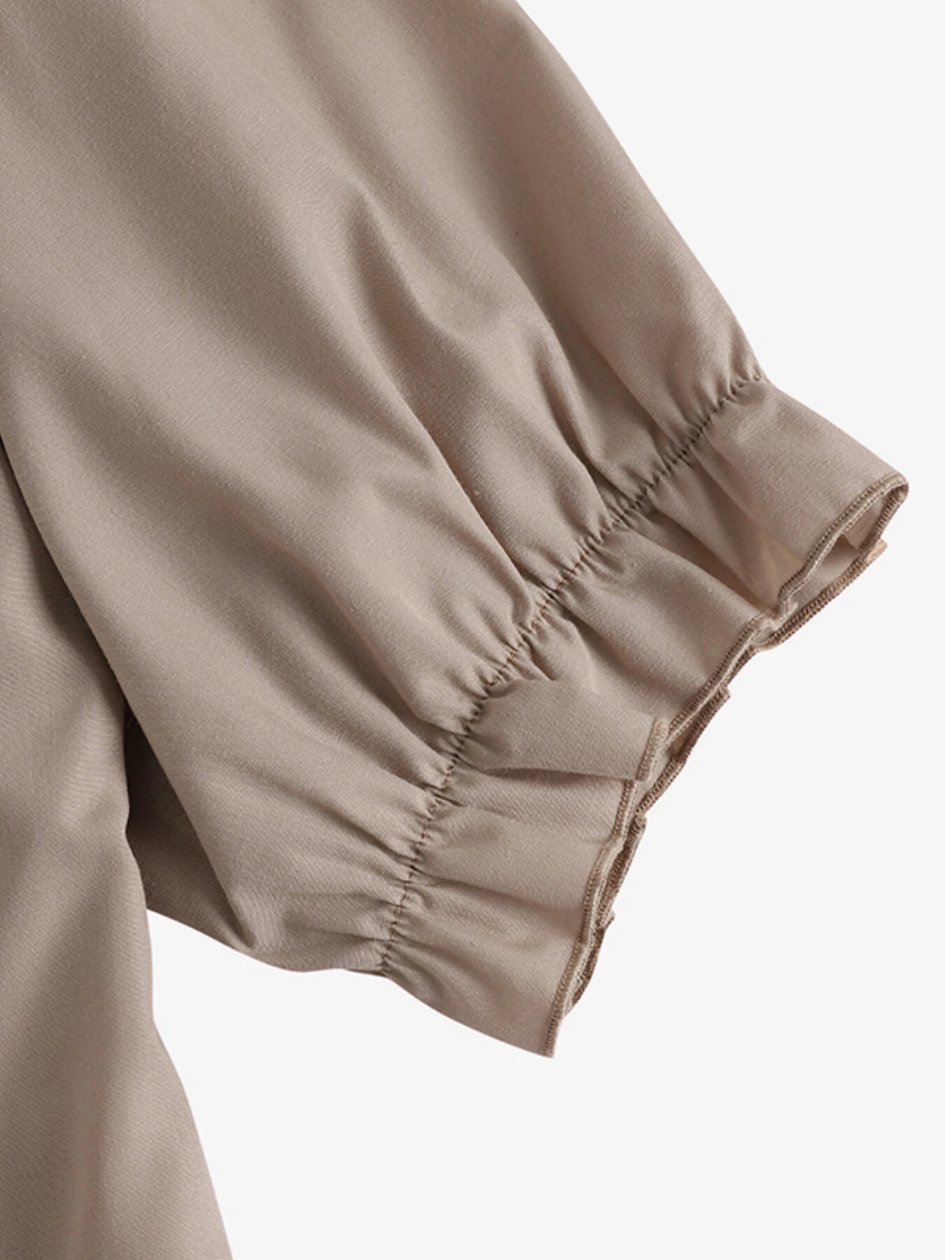 (image for) ZANZEA Women Daily Casual 3/4 Length Sleeve Solid Color Shirt Dresses