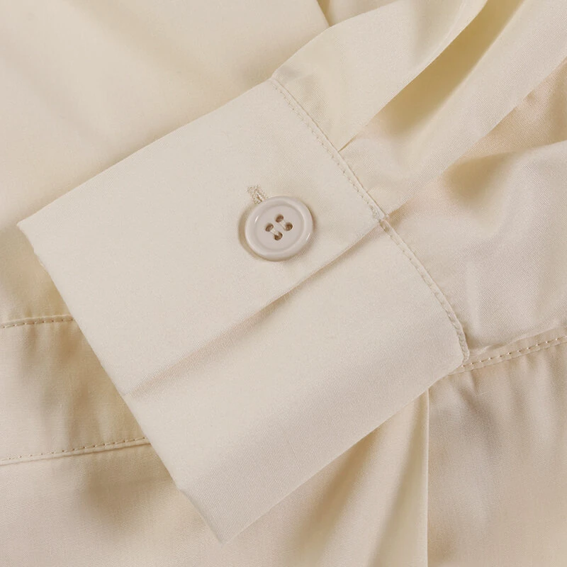 (image for) ZANZEA Women Fashion Autumn Sundress Elegant Women Lapel Neck Long Sleeve Solid OL Vestidos Robe Femme Long Shirt Dress Oversized