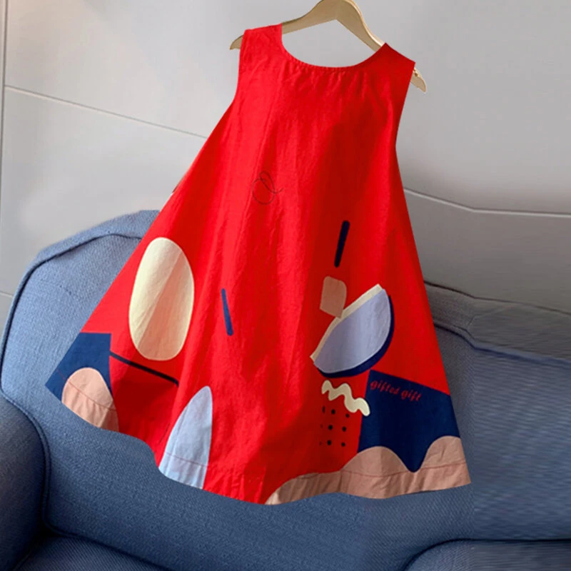 (image for) ZANZEA Women Holiday Fashion Round Neck Graphic Printed Tanks Casual Crew Neck A-Line Vests Tops