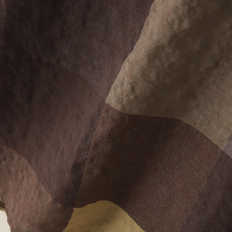 (image for) ZANZEA Women Retro Casual 3/4 Sleeve O Neck Shirt Top Plaid Loose Summer Ladylike Blouses