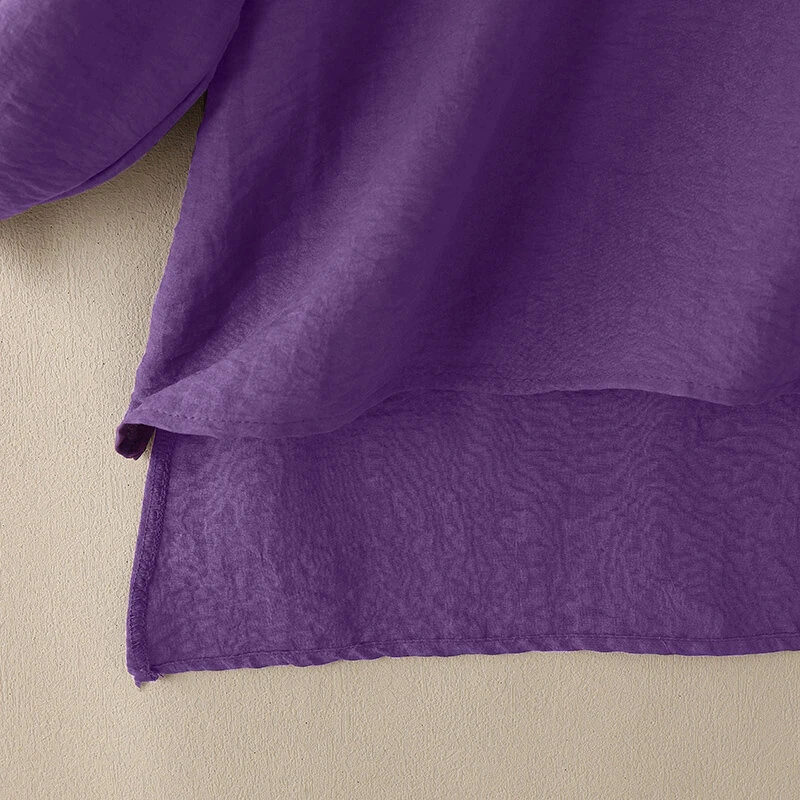 (image for) ZANZEA Women Street Fashion Long Sleeve Blouse Printed Long Shirts Patchwork Retro Loose Tops