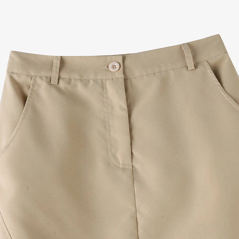 (image for) ZANZEA Women Street Fashion OL Work Skirts Side Pockets Plain Zipper Commute Mini Pencil Overskirts