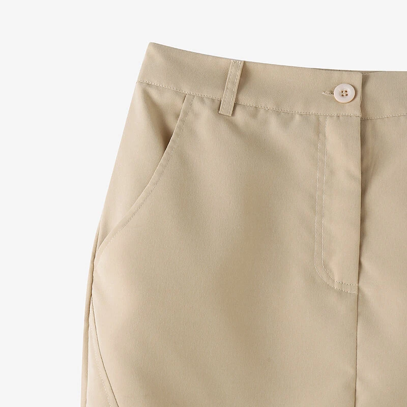 (image for) ZANZEA Women Street Fashion OL Work Skirts Side Pockets Plain Zipper Commute Mini Pencil Overskirts