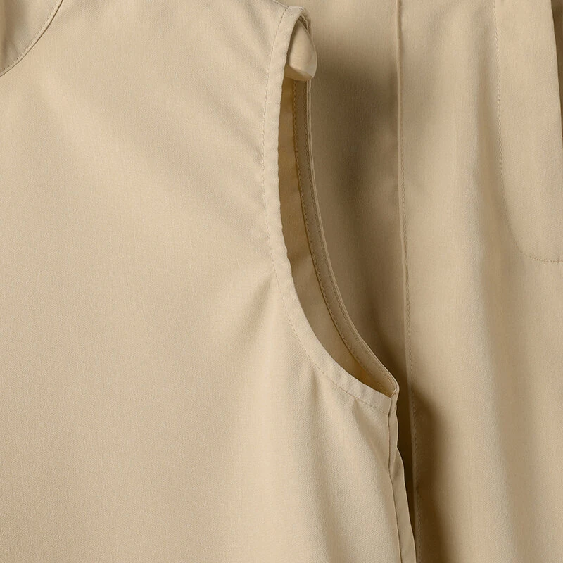 (image for) ZANZEA Women Vintage Casual Stand Neck Sleeveless Pleated Wide Leg Tops Trousers