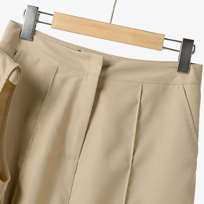 (image for) ZANZEA Women Vintage Casual Stand Neck Sleeveless Pleated Wide Leg Tops Trousers