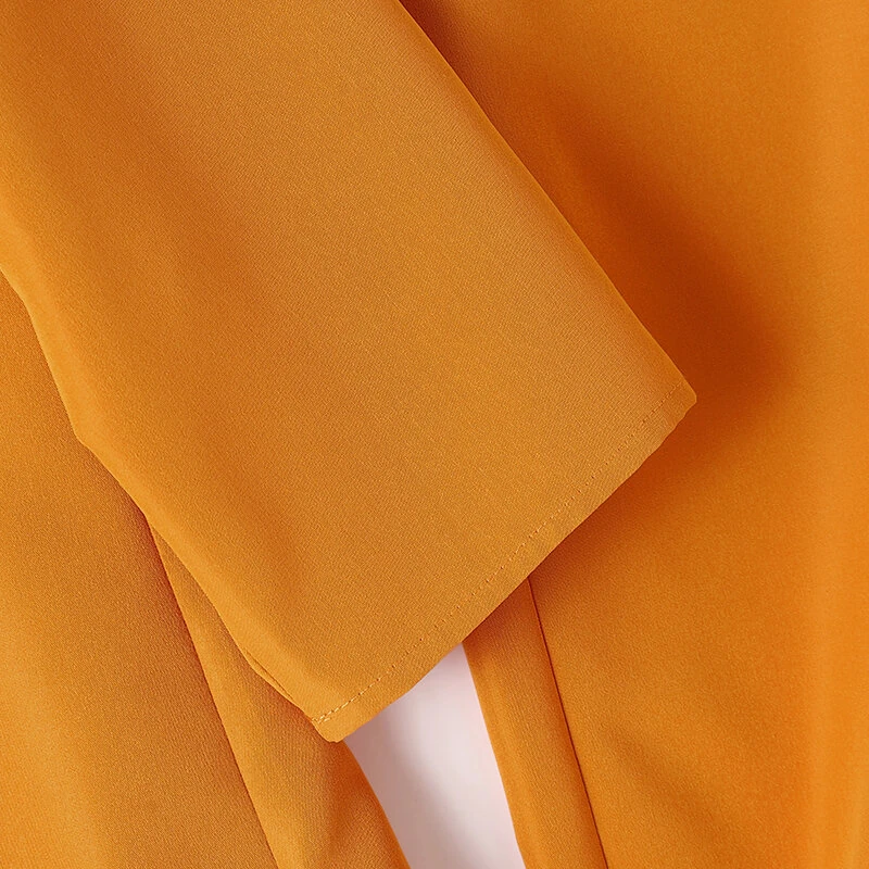 (image for) ZANZEA Women Vintage Daily Pockets Elastic Waist Solid Color Tops Trousers Solid Color Two-Piece Set