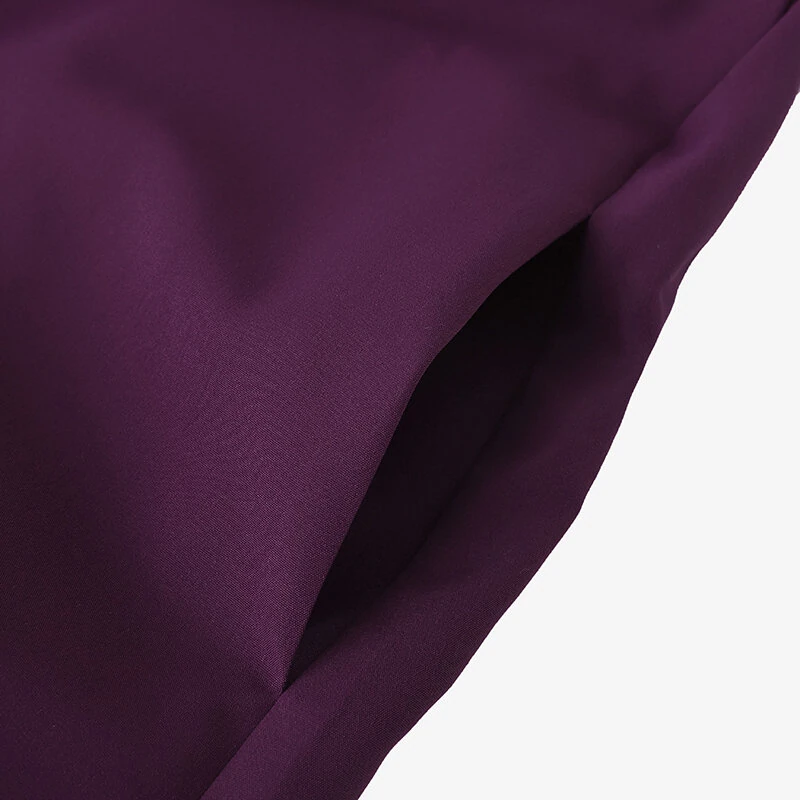 (image for) ZANZEA Women Vintage Fashion Solid Casual V-Neck Short Sleeve Dress Loose Fit with Side Pockets