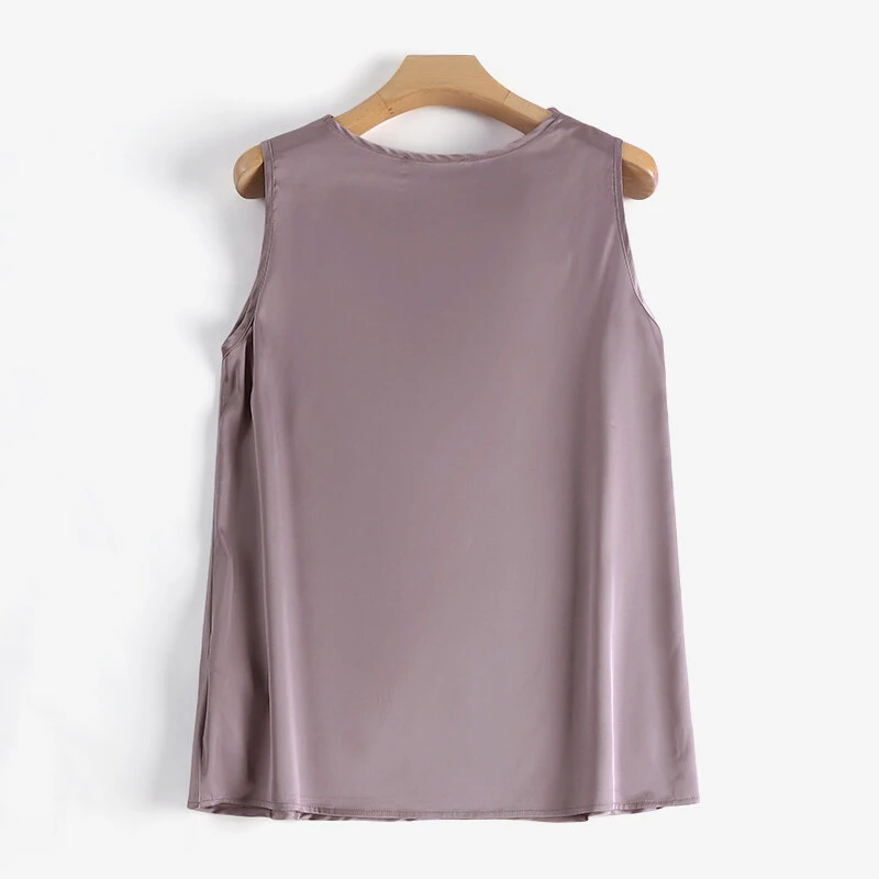 (image for) ZANZEA Women's Blouses Elegant Cowl Neck Tanks Tops Office Work Sleeveless Satin Camisoles