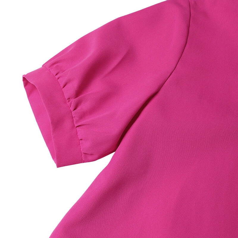 (image for) ZANZEA Women's Dresses Summer Vintage Casual Lantern Sleeve Ruffled Trim Square Neck Loose Solid Dress