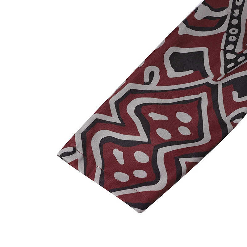 (image for) ZANZEA Womens Ethnic Long Dress Vintage Floral Casual Holiday Long Sleeve O-Neck Maxi Dress