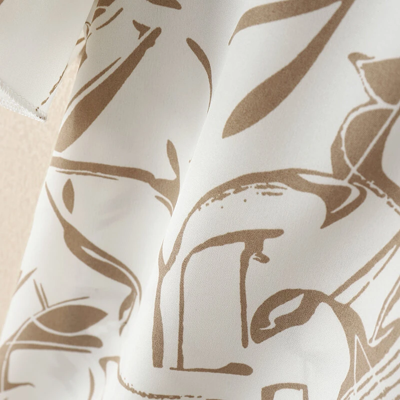 (image for) ZANZEA Women's Summer Elegant Print Blouse Casual Flare Sleeve O-Neck Cutouts Tops